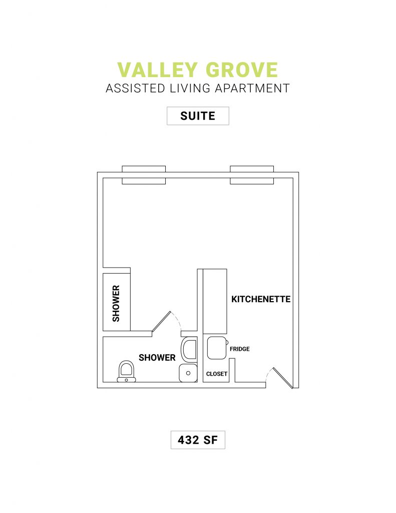 Blueprints_Valley Grove – Assisted Living Apartment – SUITE